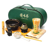 YŪMICHA – KIT Matcha Japonais 10 pièces Noir Lotus